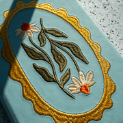 Daisy Frame Hardbound Embroidered Notebook - Art Department LLC