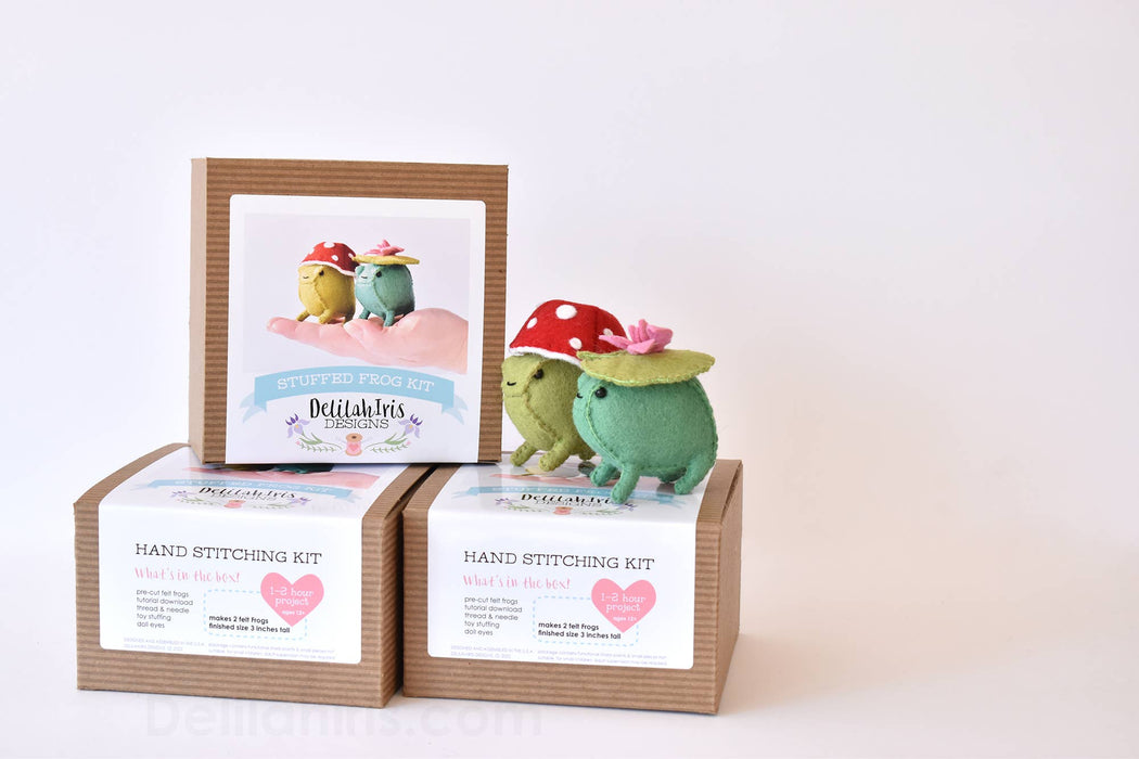 DIY Felt Frog Sewing Kit - Art Department LLC