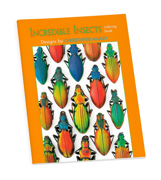 Incredible Insects: Designs by Christopher Marley Coloring Book - Art Department LLC
