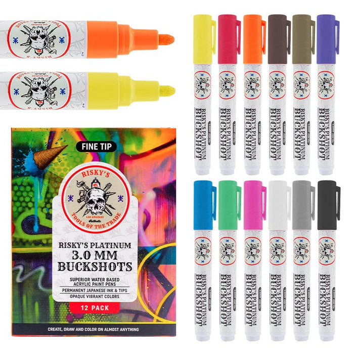 Risk Platinum 3mm Acrylic Based Paint Pens