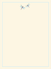 Blue Dragonfly Stationery Set - Art Department LLC