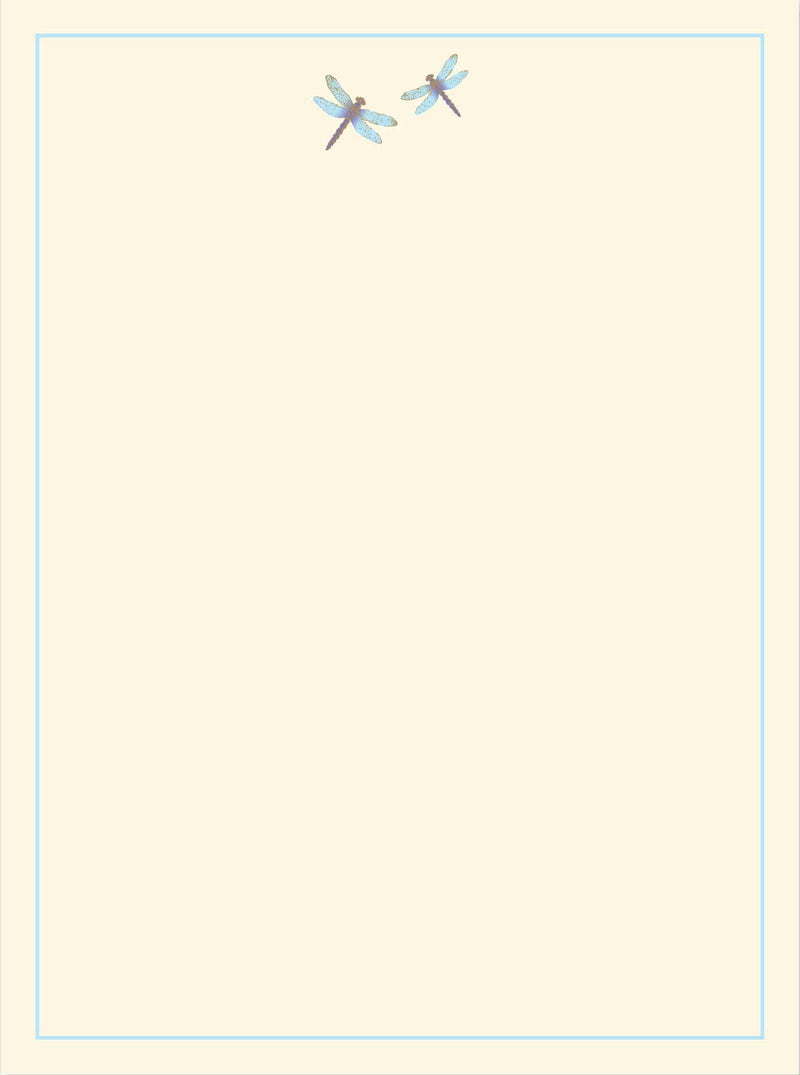 Blue Dragonfly Stationery Set - Art Department LLC