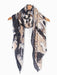 Leah Lightweight Scarf - Neutral, Geometric Foil - Art Department LLC