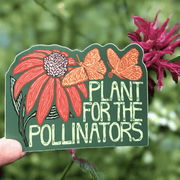 Plant for the Pollinators Sticker | matte vinyl - Art Department LLC