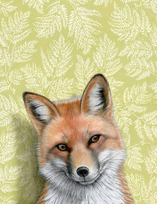Red Fox - Note Card - Art Department LLC