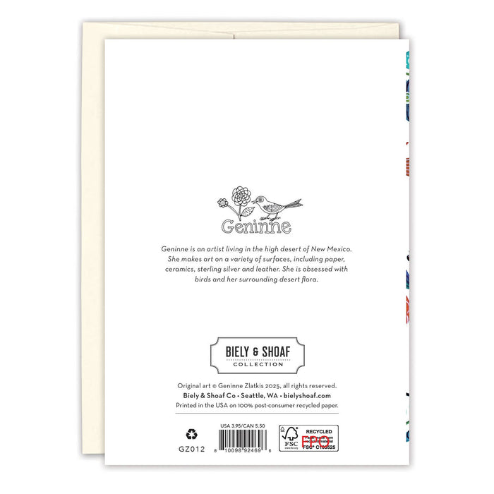 Garden Of Delights Blank Card - Art Department LLC