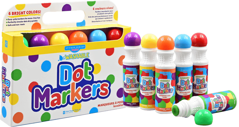 Studio Series Jr. Washable Dot Markers (Set of 6) - Art Department LLC