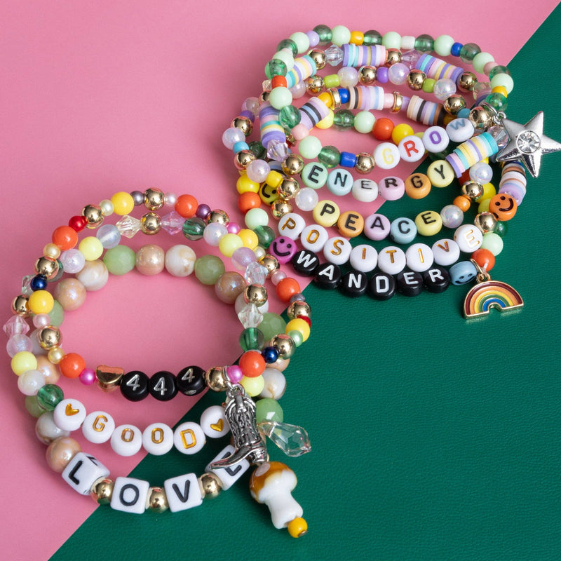 Good Vibes DIY Letter Beads Jar - Art Department LLC