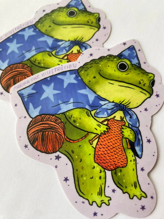 Frog Wizard Sticker - Art Department LLC