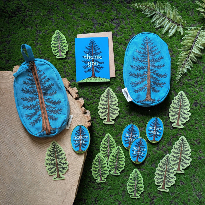 Iron-on patch | nature nerd - embroidered Pine tree applique