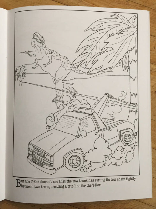Coloring Book: Dinosaurs vs. Machines, The Earth Will Tremble
