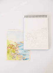 Landscape Watercoloring Book - Outlines with Video Tutorials - Art Department LLC