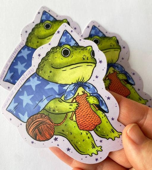 Frog Wizard Sticker - Art Department LLC