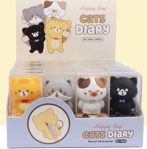Cat Diary Pencil Sharpener - Art Department LLC