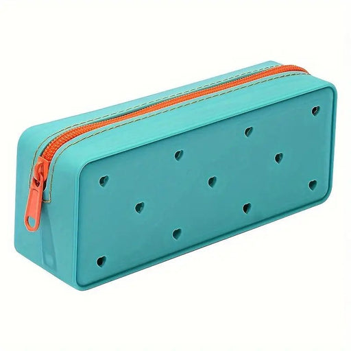 Silicone Pencil Case, Teal