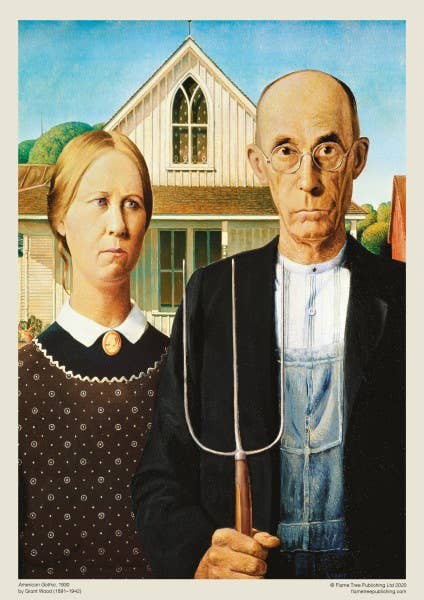 Grant Wood: American Gothic 1000 Piece Jigsaw Puzzle