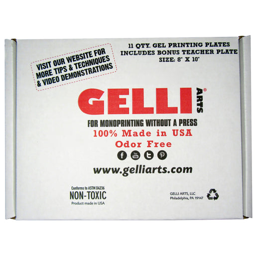 Gelli Arts Gel Printing Plates - 8" x 10", Pkg of 11 - Art Department LLC