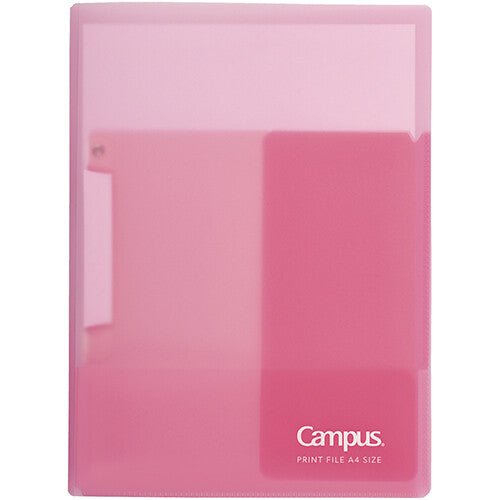 Kokuyo Campus Clip Folder - A4, pink