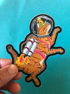 Astro Cat Sticker - Art Department LLC