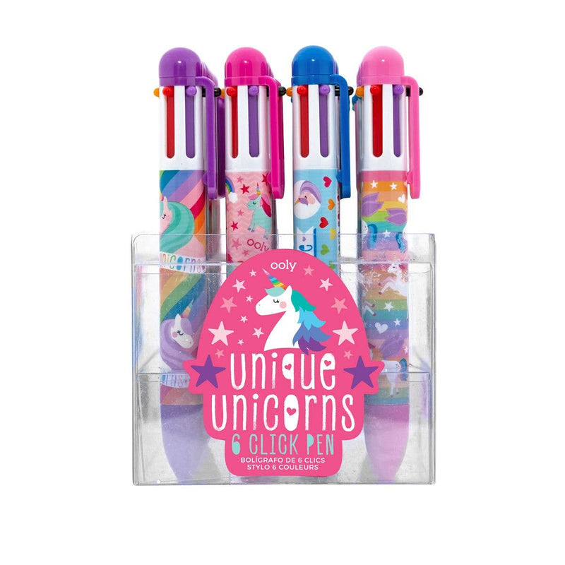 Unique Unicorns: 6 Click Pen - Art Department LLC