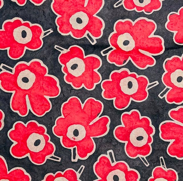 20x30 Batik Blooms, 5 options - Art Department LLC