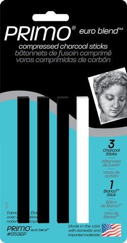 Primo Compressed Charcoal 4 Pack - Art Department LLC