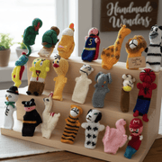 Finger Puppets - Handknit, Assorted - Art Department LLC