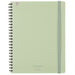 Kokuyo Sooofa Soft Ring Notebook - A5, green