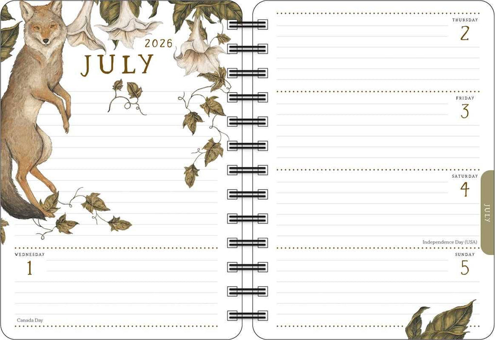 Woodland Wardens 2026 Weekly Planner by Jessica Roux - Art Department LLC