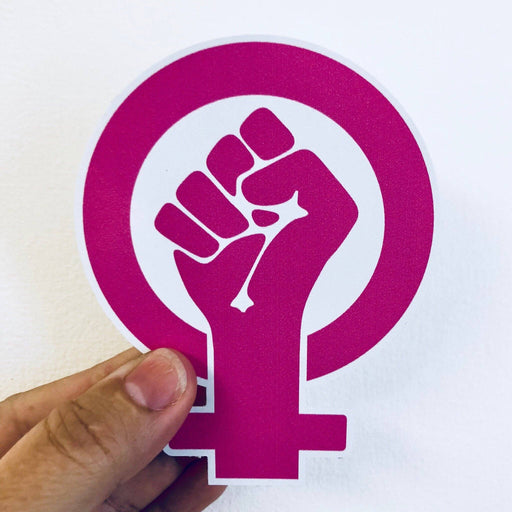 Girl power feminist sticker - Art Department LLC