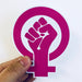 Girl power feminist sticker - Art Department LLC