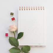 Flowers watercolor workbook - Art Department LLC