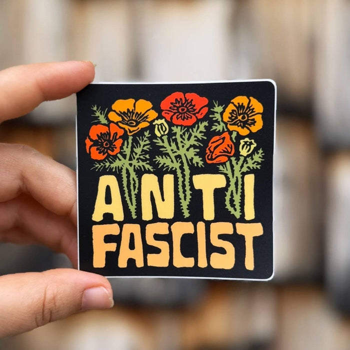 Anti Fascist Sticker | social justice matte vinyl