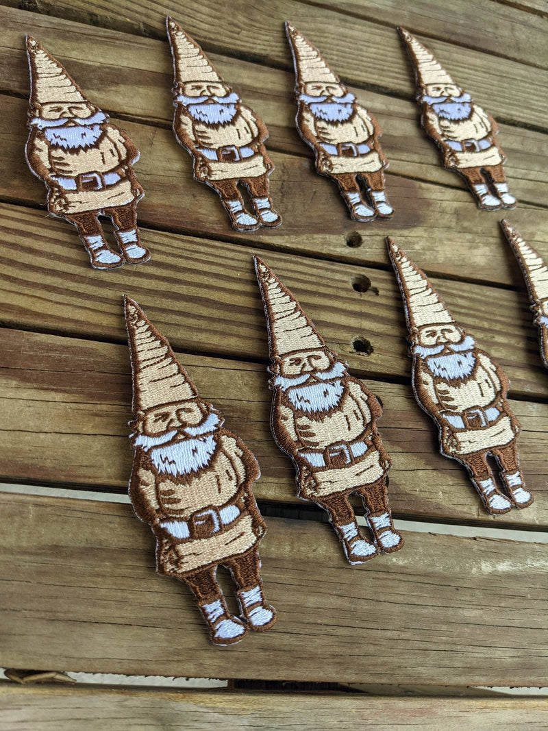 Iron-on patch | gnome - 4.5" x 1.6" - Art Department LLC