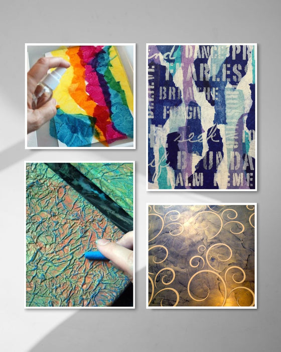 Splash, Stamp & Stash: Creating Altered Papers for Collage & Assemblage with GG - Art Department LLC