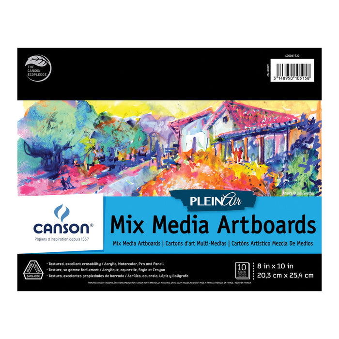 Plein Air Art Board Pad 8x10 Mixed Media