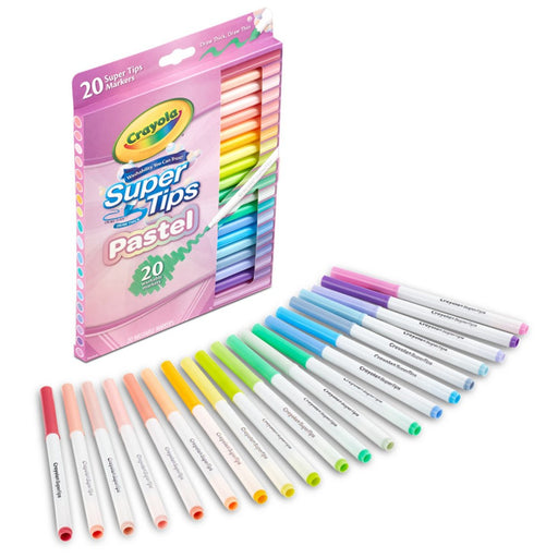 Pastel Supertips Washable Markers Set