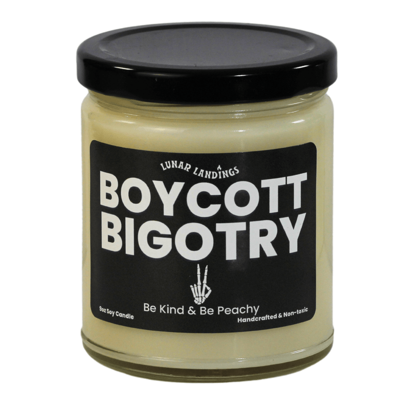 Boycott Bigotry Soy Candle - Art Department LLC