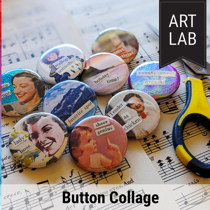 Art Lab Freestyle Button Collage Experience