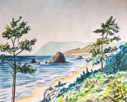 Art Lab Inspired Watercolor- Cannon Beach Experience