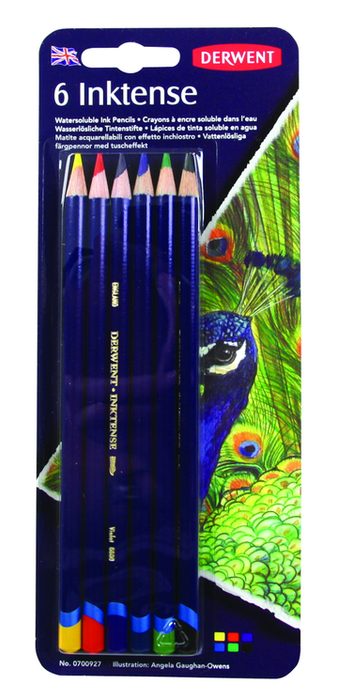 Derwent Colored Pencils Inktense Ink Pencils Drawing Art Pack 6 Count 0700927
