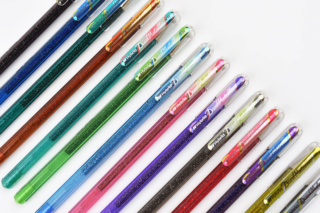 Pentel Dual Metallic Ballpoint Pen - 1.0mm - Set of 14 - Art Department LLC