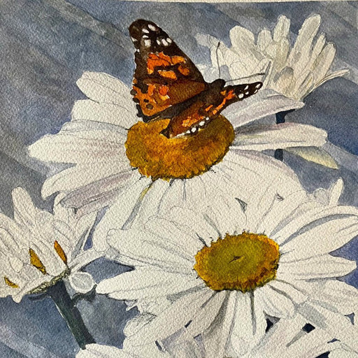Watercolor Realism: Daisy and Bumble Bee - Art Department LLC