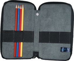 Inside of the canvas pencil case