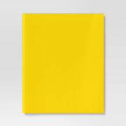 Letter Size 2-Pocket Paper Folder, yellow