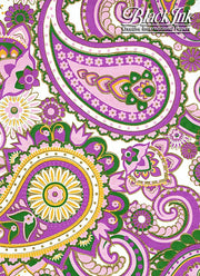 Black Ink Handmade Screenprinted Decorative Paper - Art Department LLC