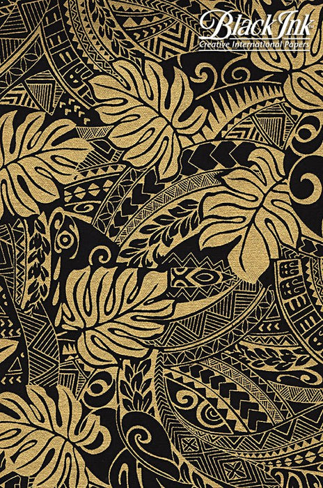 Black Ink Handmade Screenprinted Decorative Paper - Art Department LLC