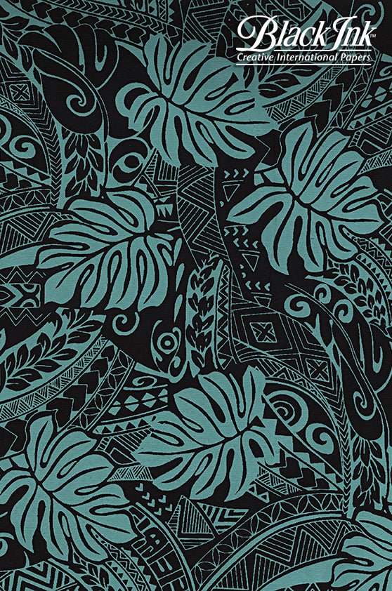 Black Ink Handmade Screenprinted Decorative Paper - Art Department LLC