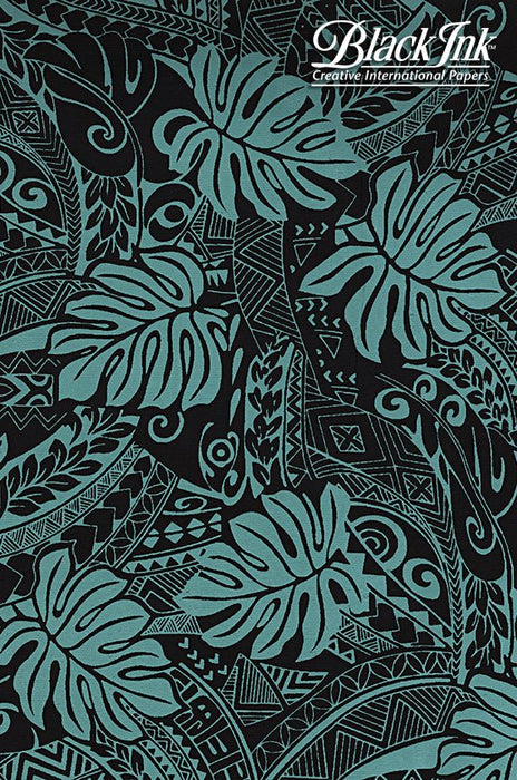 Black Ink Handmade Screenprinted Decorative Paper - Art Department LLC