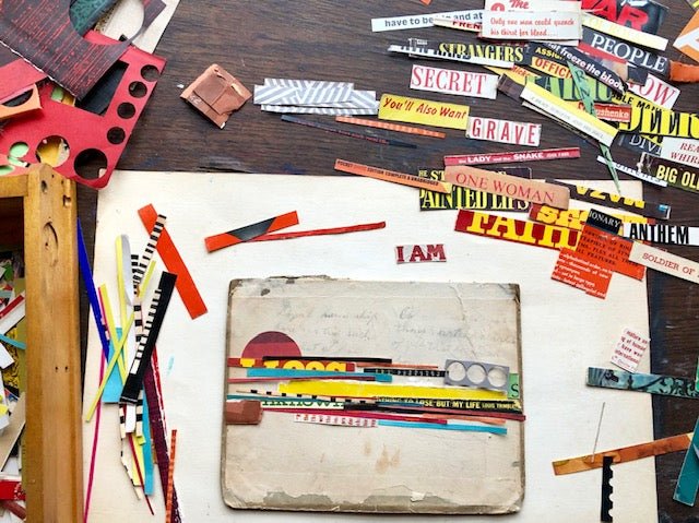 Let 'er Rip Collages: Using Vintage Book Parts - Art Department LLC